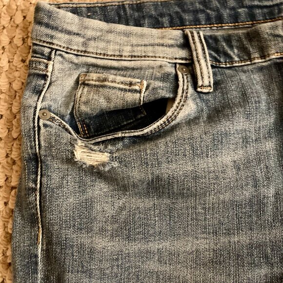 Blanknyc The Bond Womens Stretch Denim Distressed Jeans Skinny Leg Size 33 Blue - Picture 3 of 6